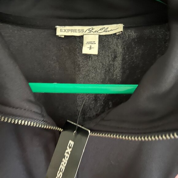 BNWT Express One Eleven Cropped Track Jacket Zip-Front Rainbow (S) - Picture 5 of 7